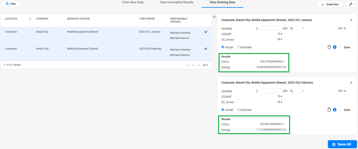 Advanced User View Existing Data