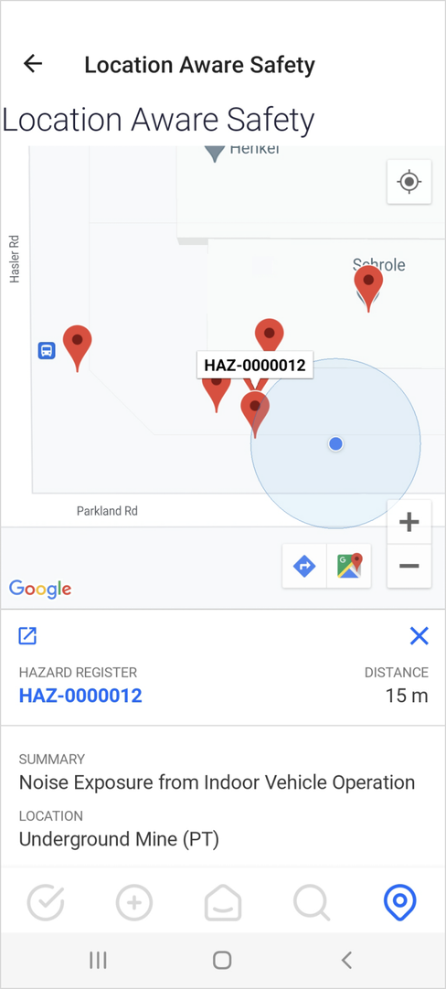 Roam - Location Aware - Map
