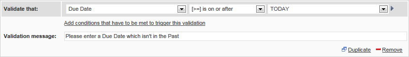 Validation Builder - Example 3